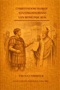 Christendom wordt Staatsgodsdienst Romeinse Rijk scheiding kerk en staat
